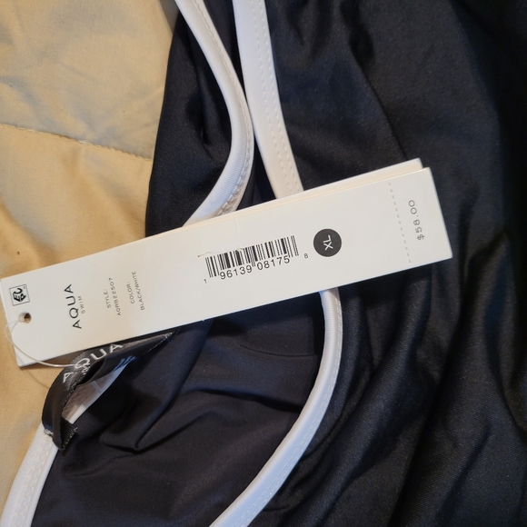 AQUA women's black bathingsuit bottom size: XL - Picture 7 of 15